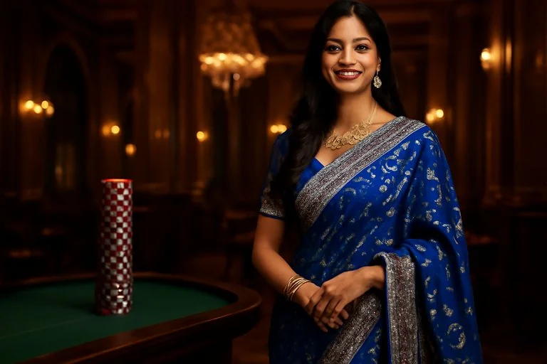 899ok টেবিলে বসে স্লটস মেনু দেখার দৃশ্য